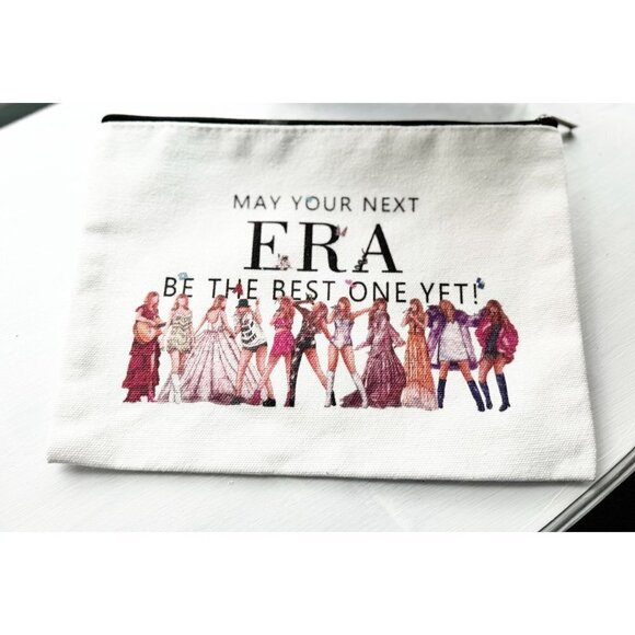 Taylor Swift Makeup Travel Bag "May Your Next Era Be The Best One Yet" Top Zippe - Picture 4 of 4